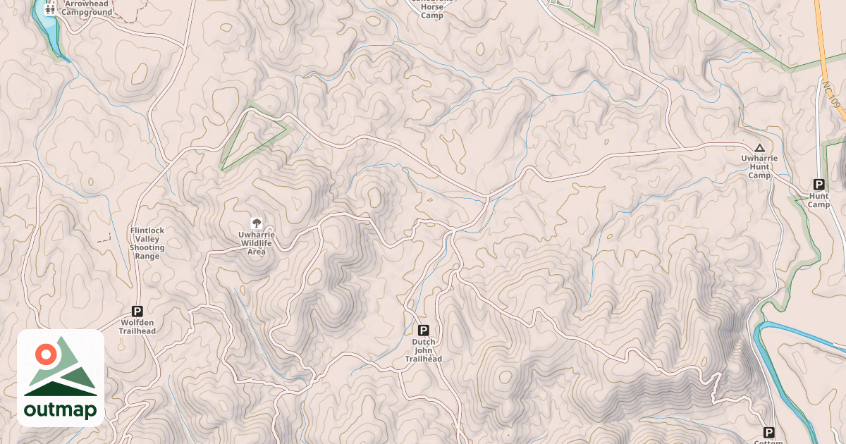 Map of MOCCASIN CREEK