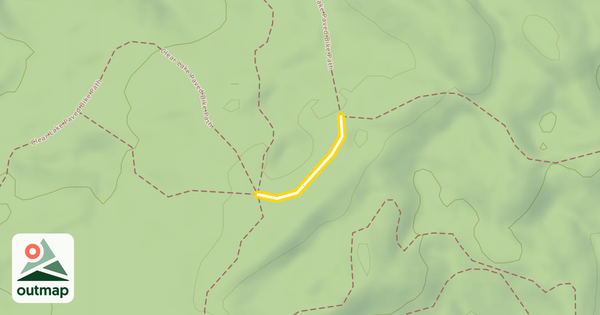 Map of Clear Lake Paved Bike Path