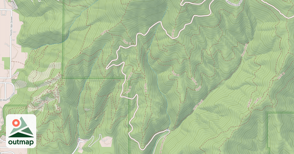 Map of USFS Motor Vehicle Use Map Trails 10374