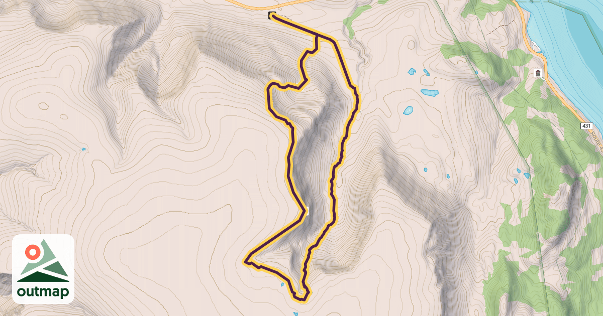 Map of Tablelands Trail