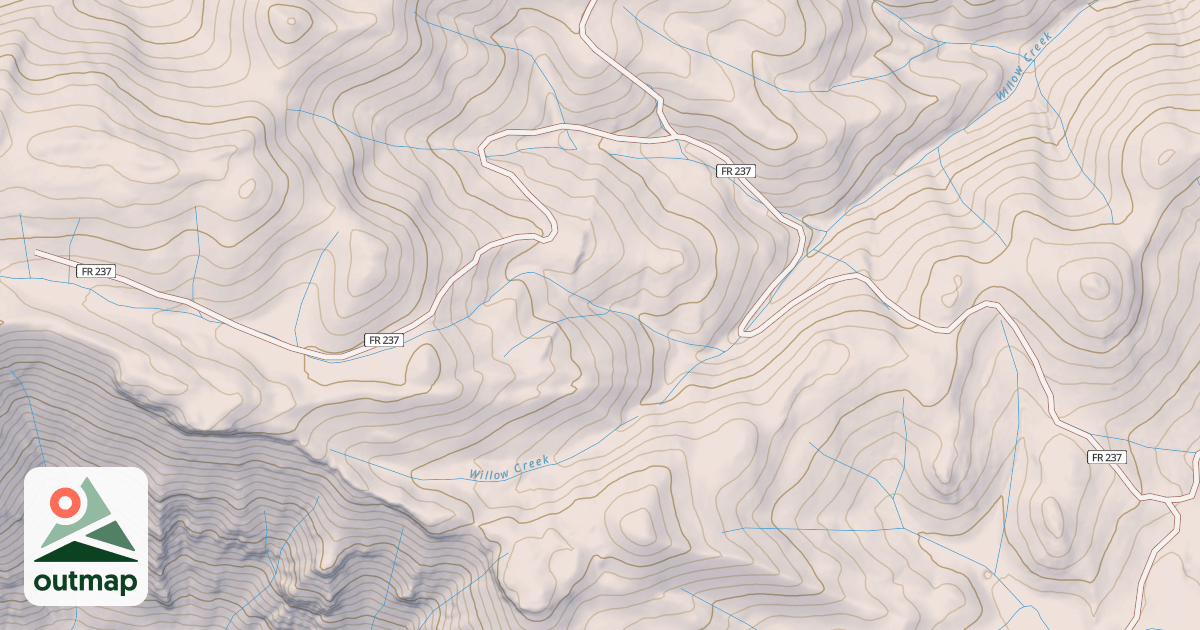 Map of WILLOW CR