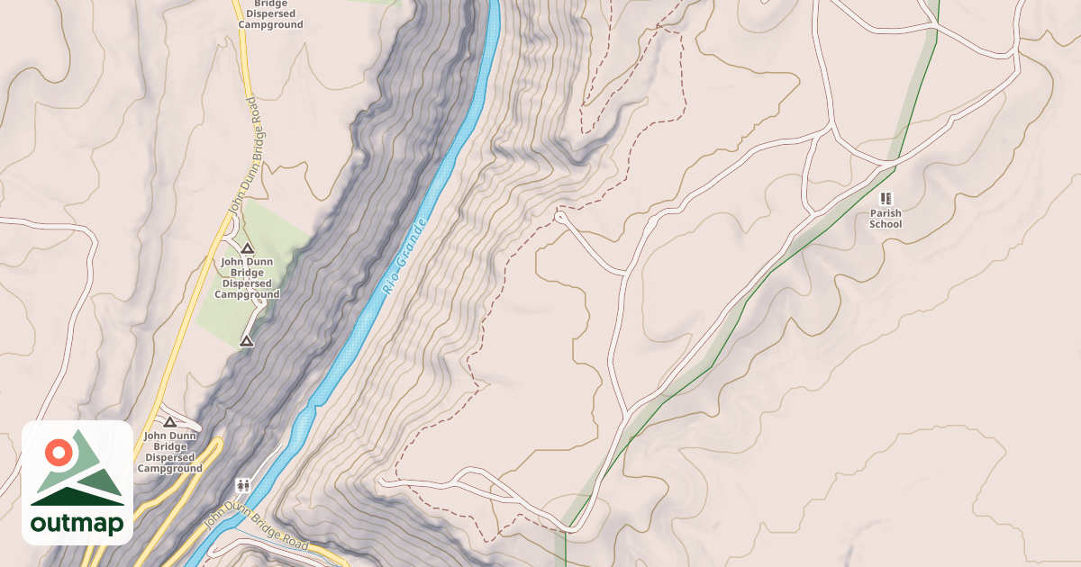 Map of Horse Theif Mesa Trail