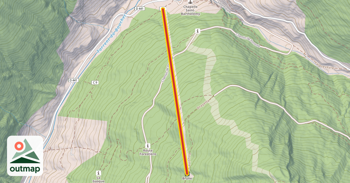 Map of TKE1 Brune A6