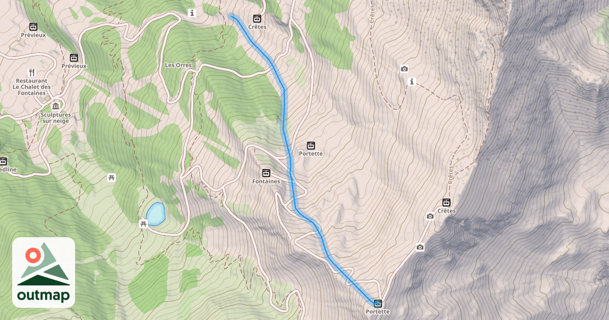 Map of Gentianes