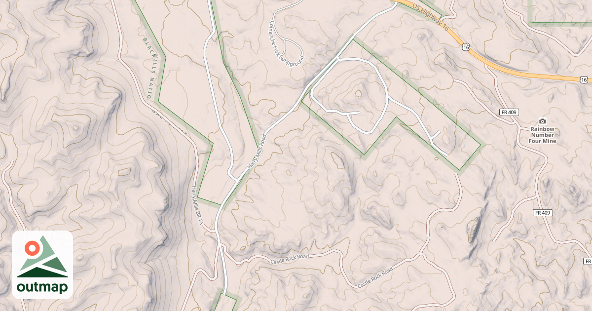 Map of HARRY MILLS