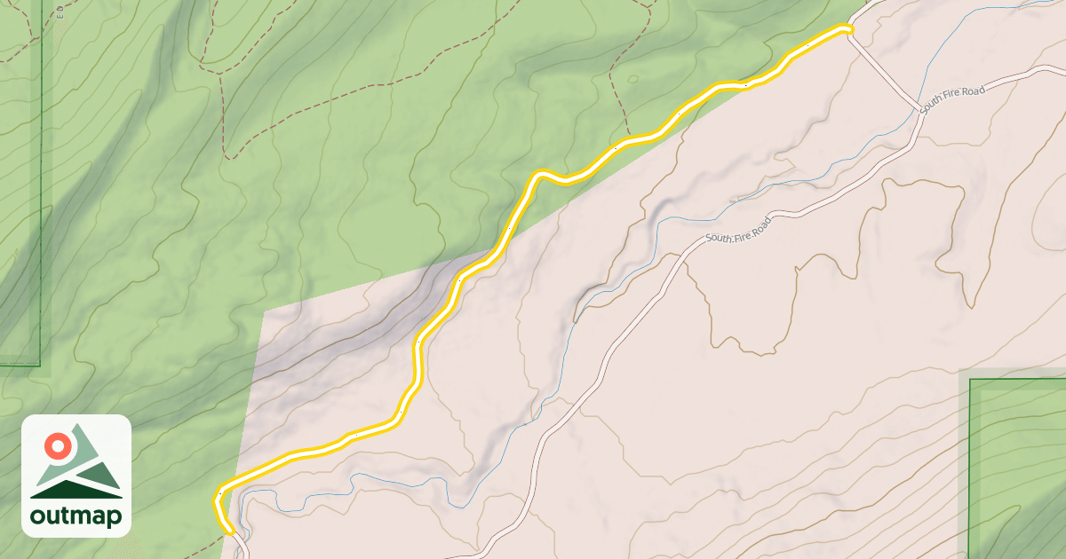 Map of North Fire Road