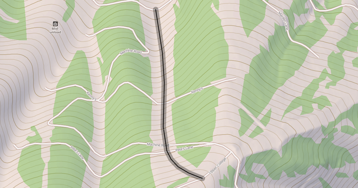 Map preview of Picabo's Street
