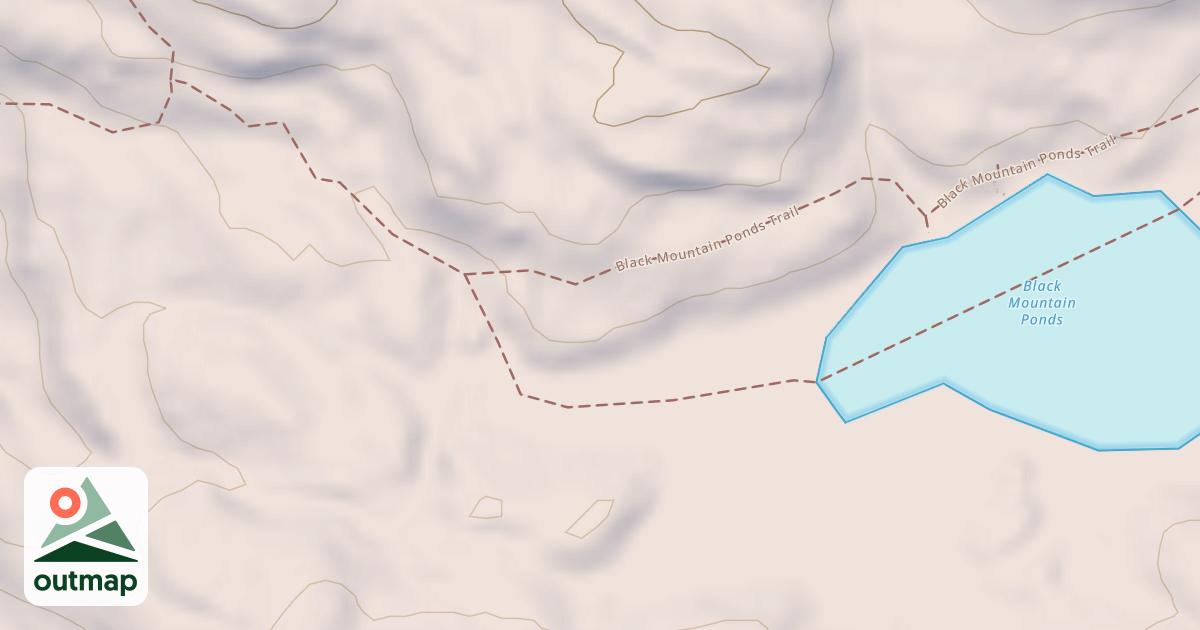 Map of Black Mountain Pond Snowmobile Trail