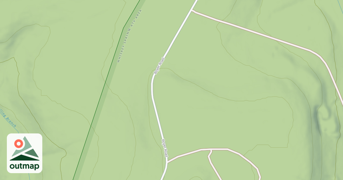 Map of Whiskey Springs Trails