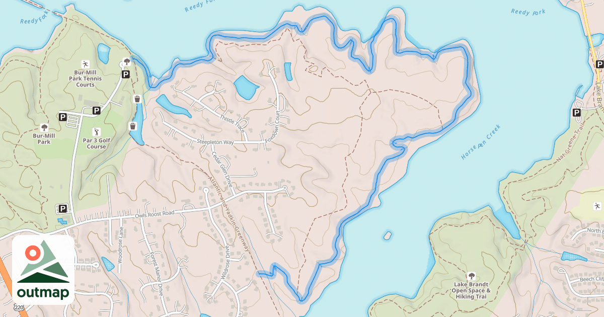 Map of Owl's Roost Trail