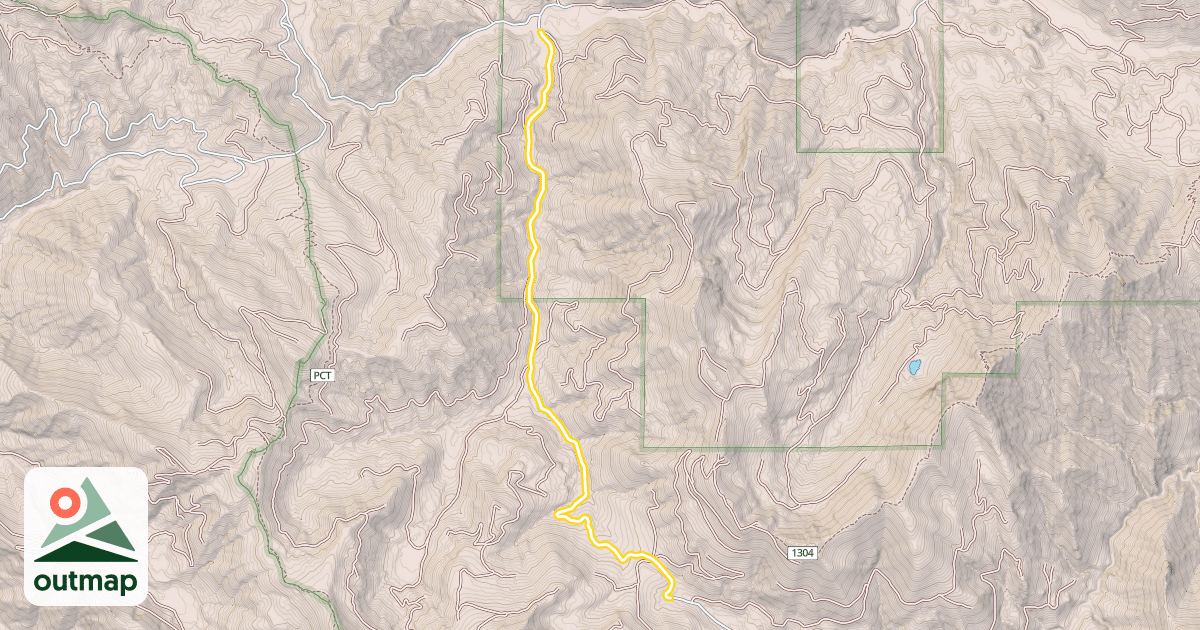 Map of National Forest Road 4110