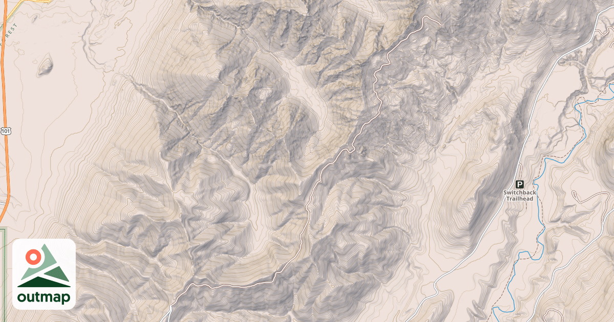 Map of USFS Motor Vehicle Use Map Roads {D5A1425A-331D-456F-8892-BA010B3533C8}