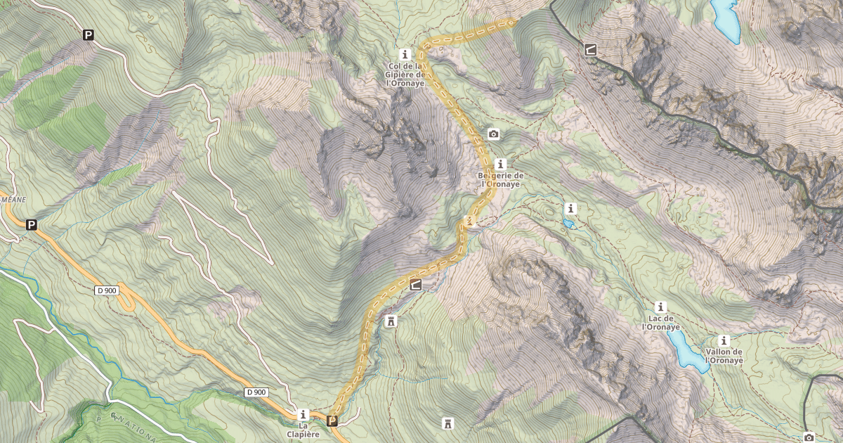 Map preview of Tête de Platasse — Le Pontet