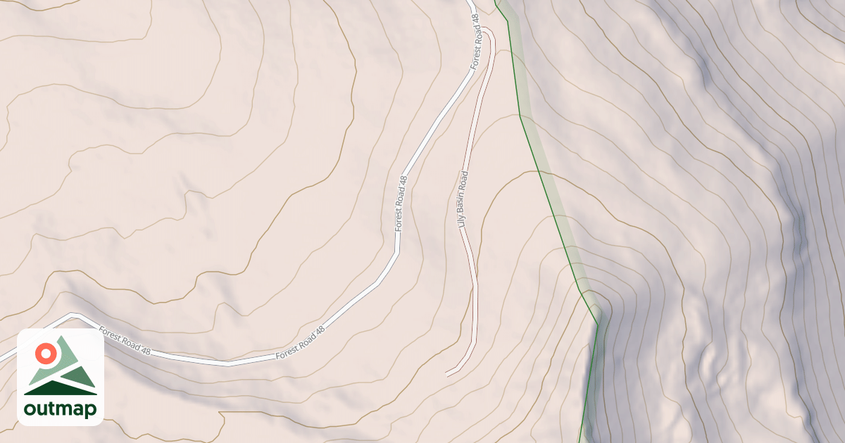 Map of LILY BASIN