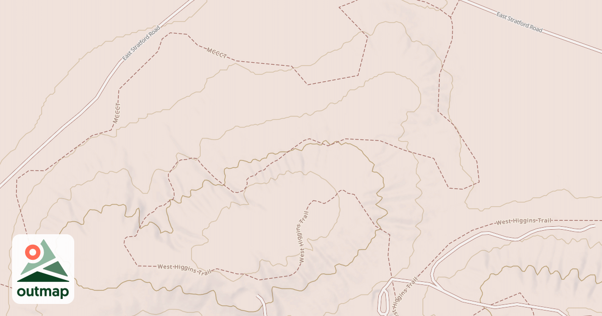 Map of West Higgins Trail