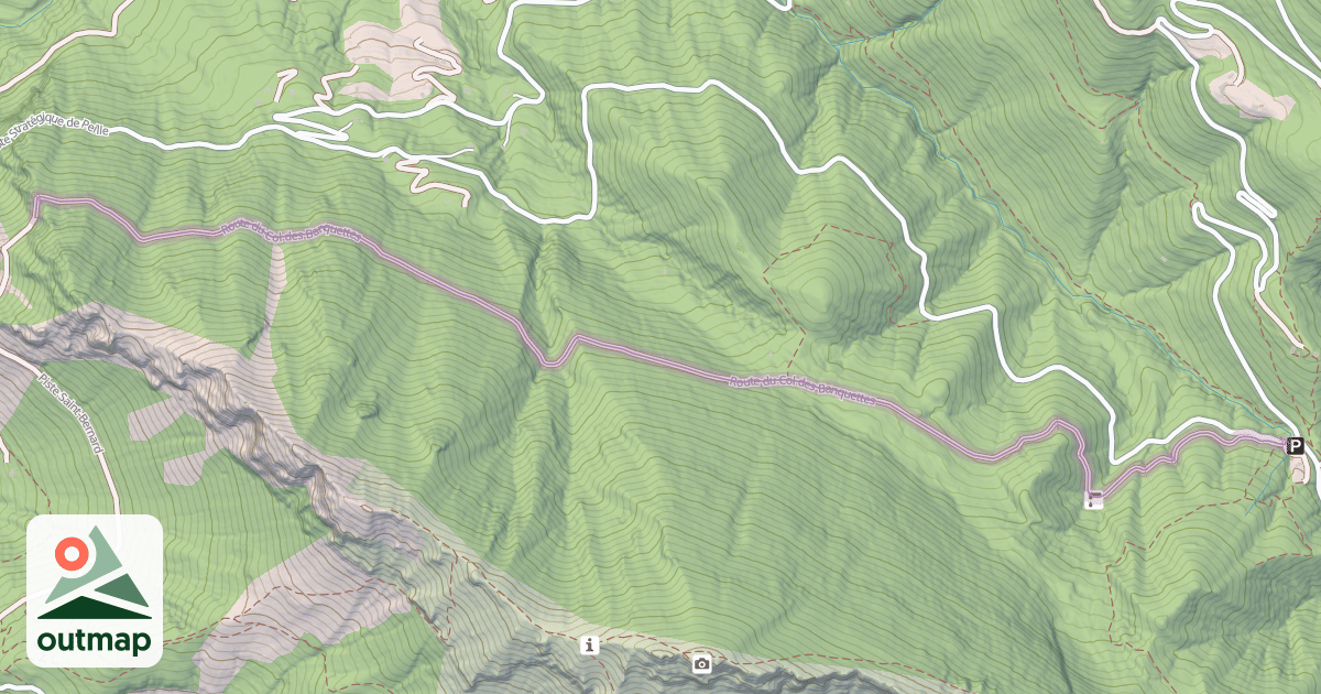 Map of Route du Col des Banquettes