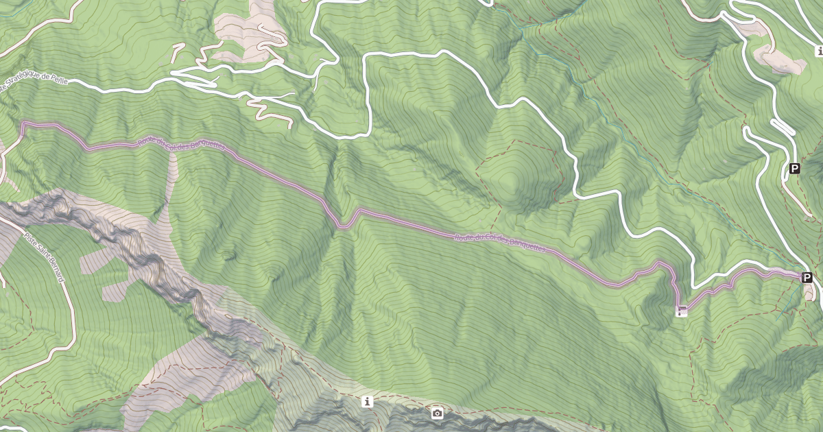 Map preview of Route du Col des Banquettes