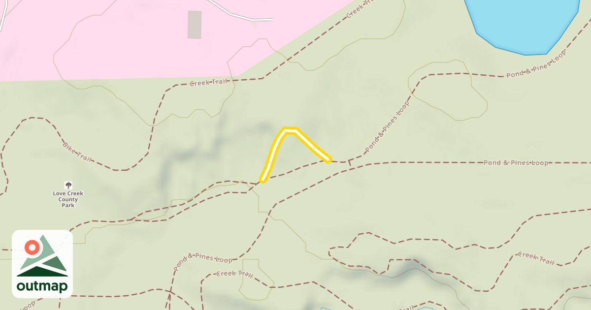 Map of Pond & Pines Loop