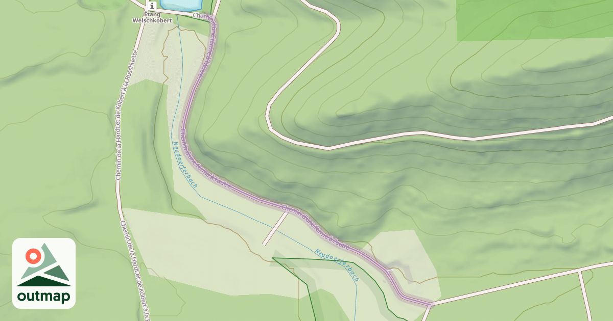 Map of Chemin d'une ferme à l'autre