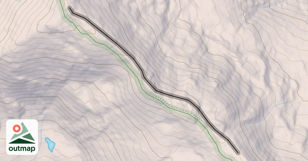 Map of South Traverse of Continental Divide