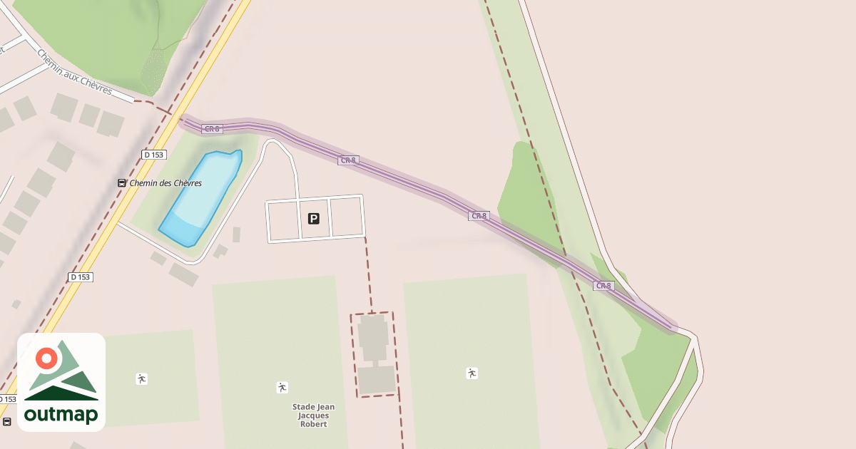 Map of Chemin de la Justice au Bois notre Dame
