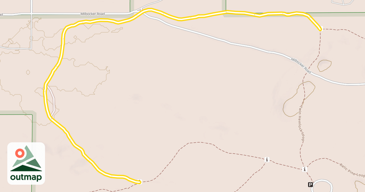 Map of Twin Hemlock Loop