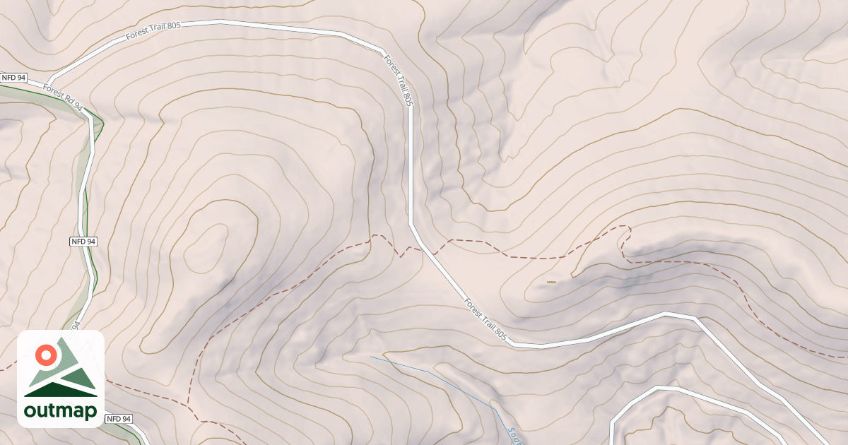 Map of BROWN CREEK