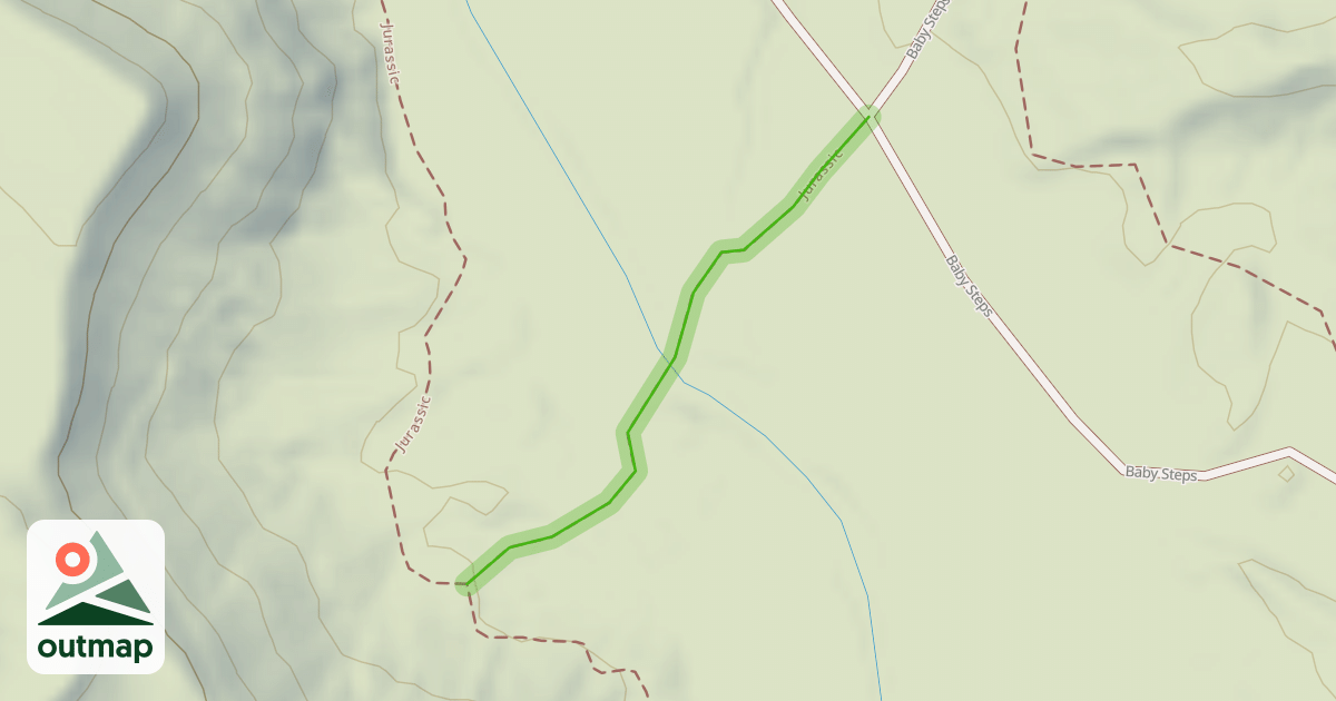 Map of Jurassic Trail