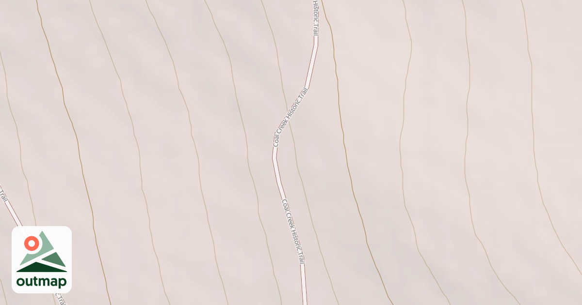 Map of Coal Creek Upper Road