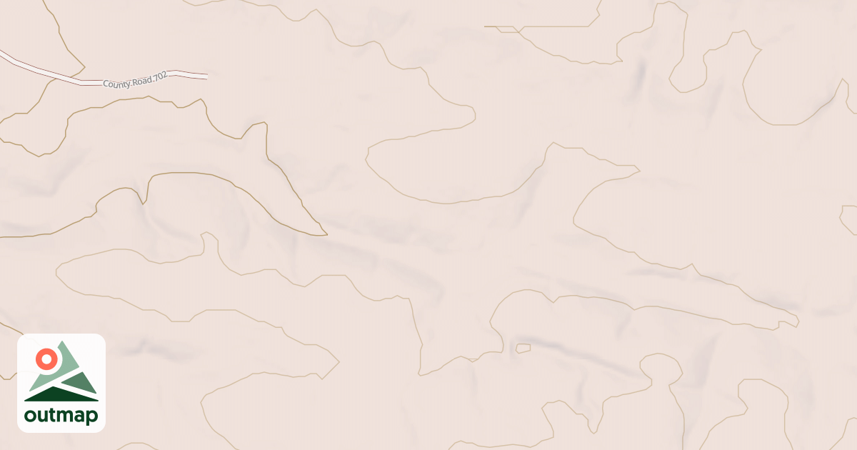 Map of FLAT RIDGE SPUR