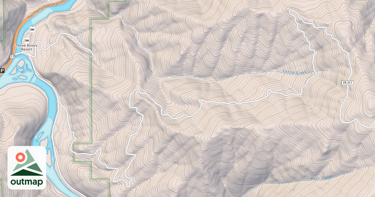 Map of COOLWATER RIDGE