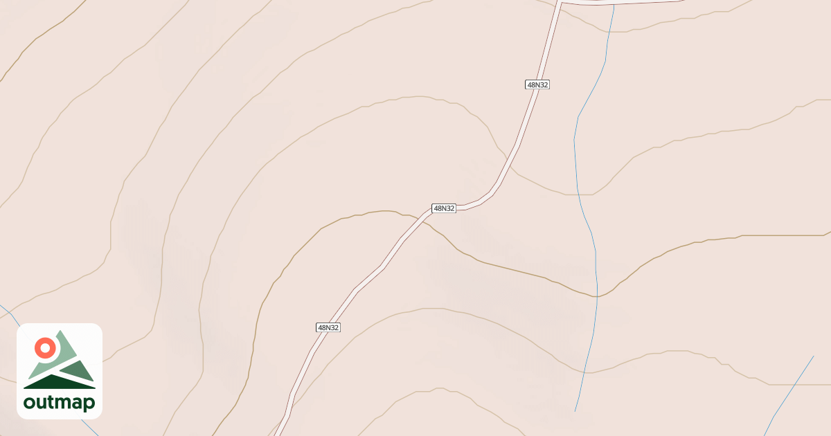 Map of BIDWELL MTN