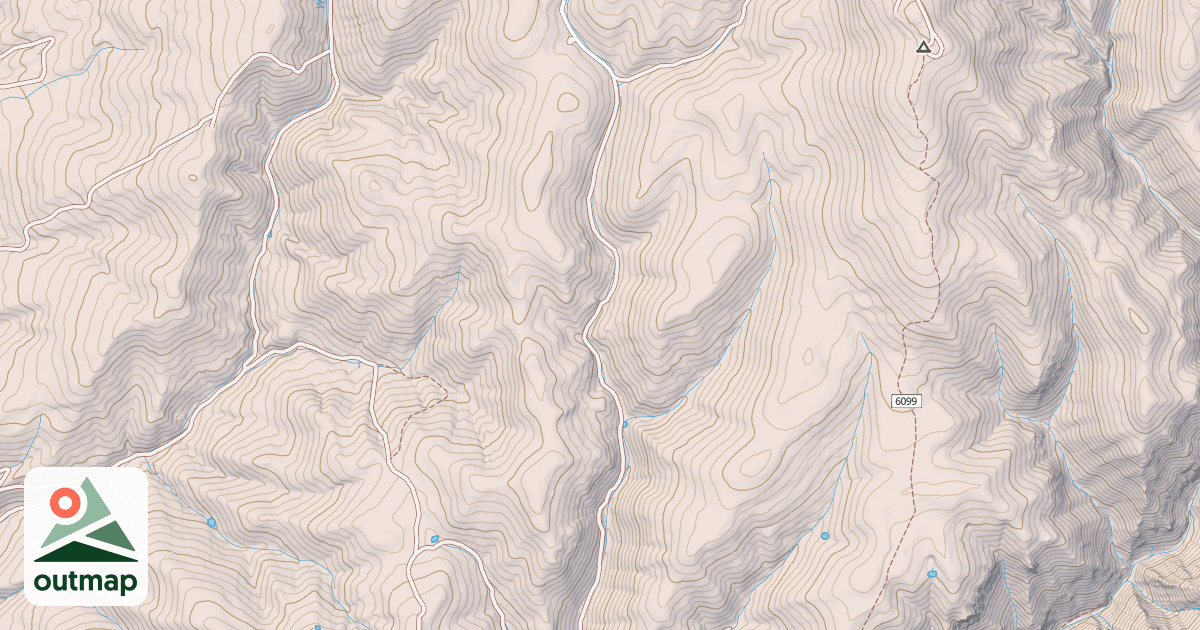 Map of DRY BREAD HOLLOW