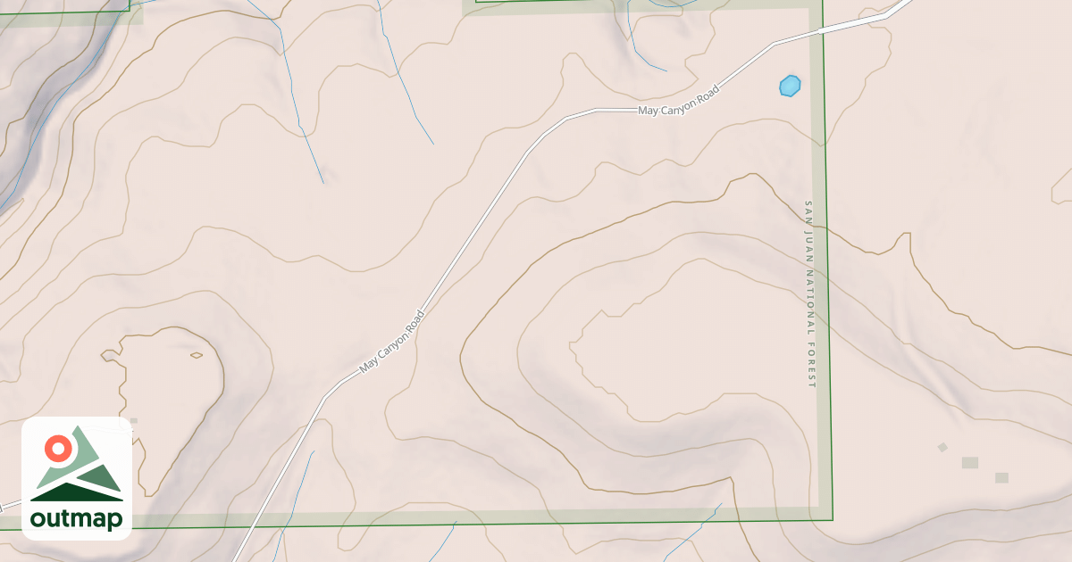 Map of MAY CANYON
