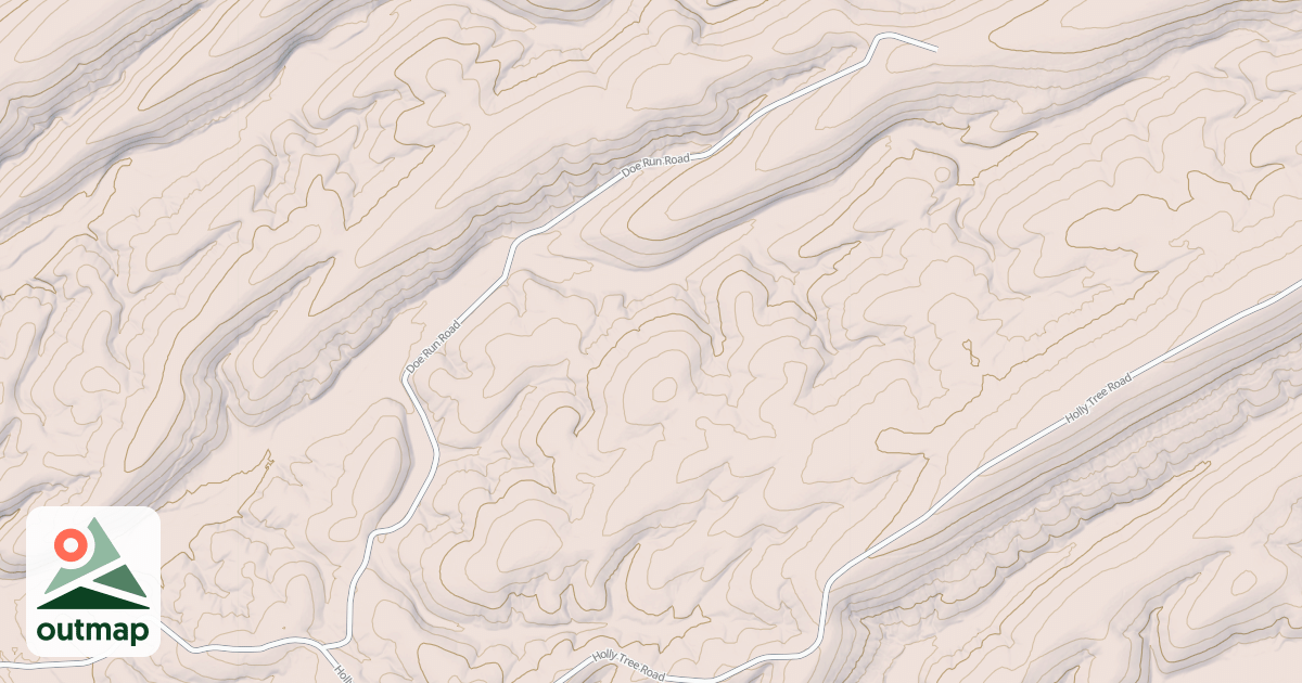 Map of POLECAT RIDGE