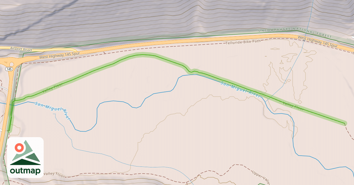 Map of Valley Floor