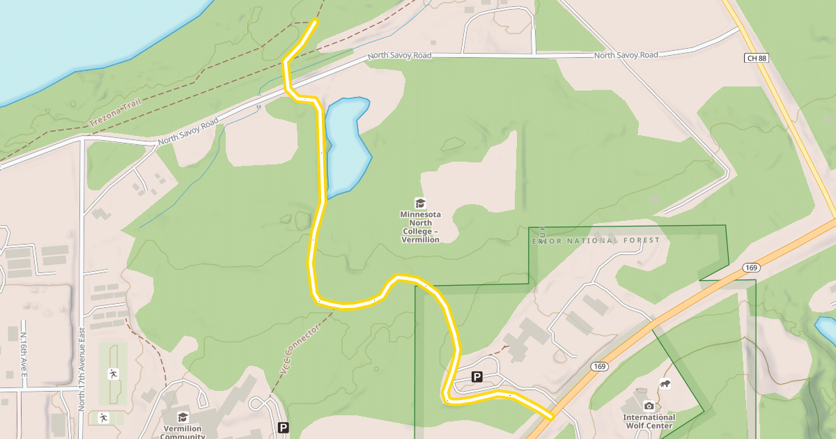 Map preview of Mesabi Range Trail