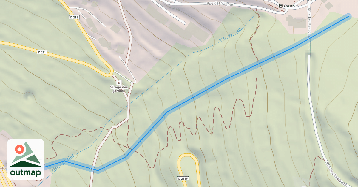 Map of Huez