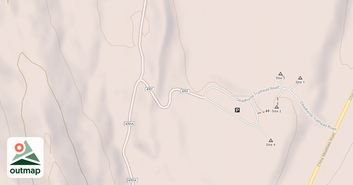 Map of Dead Horse Atv Warm Up Loop