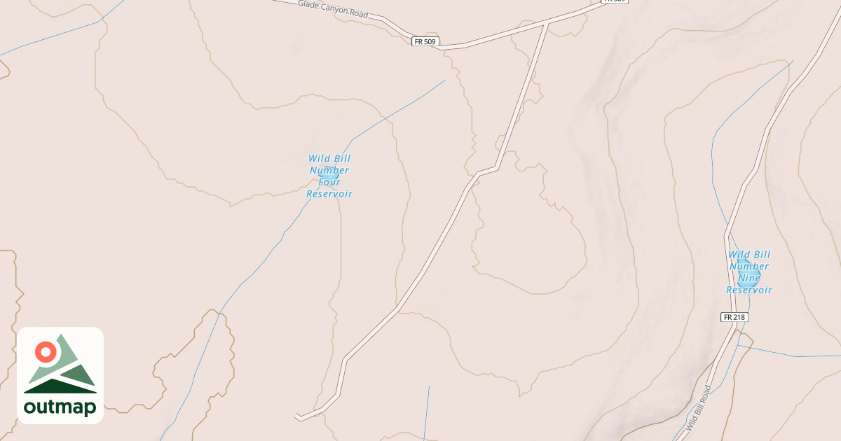 Map of GLADE CANYON A