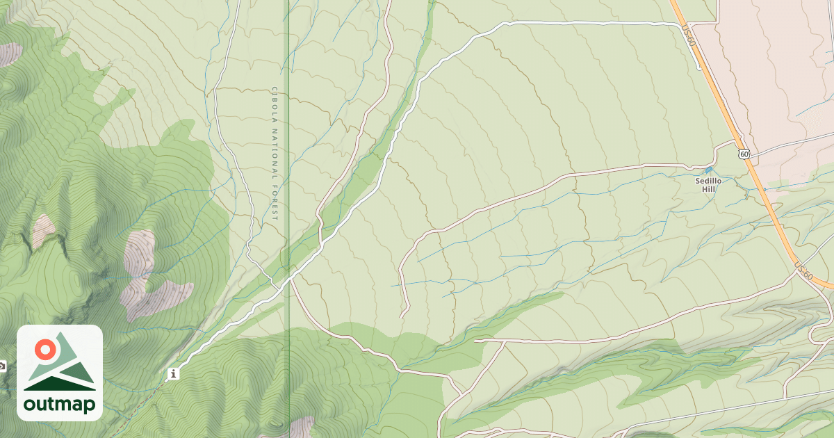 Map of SOUTH CANYON RD.