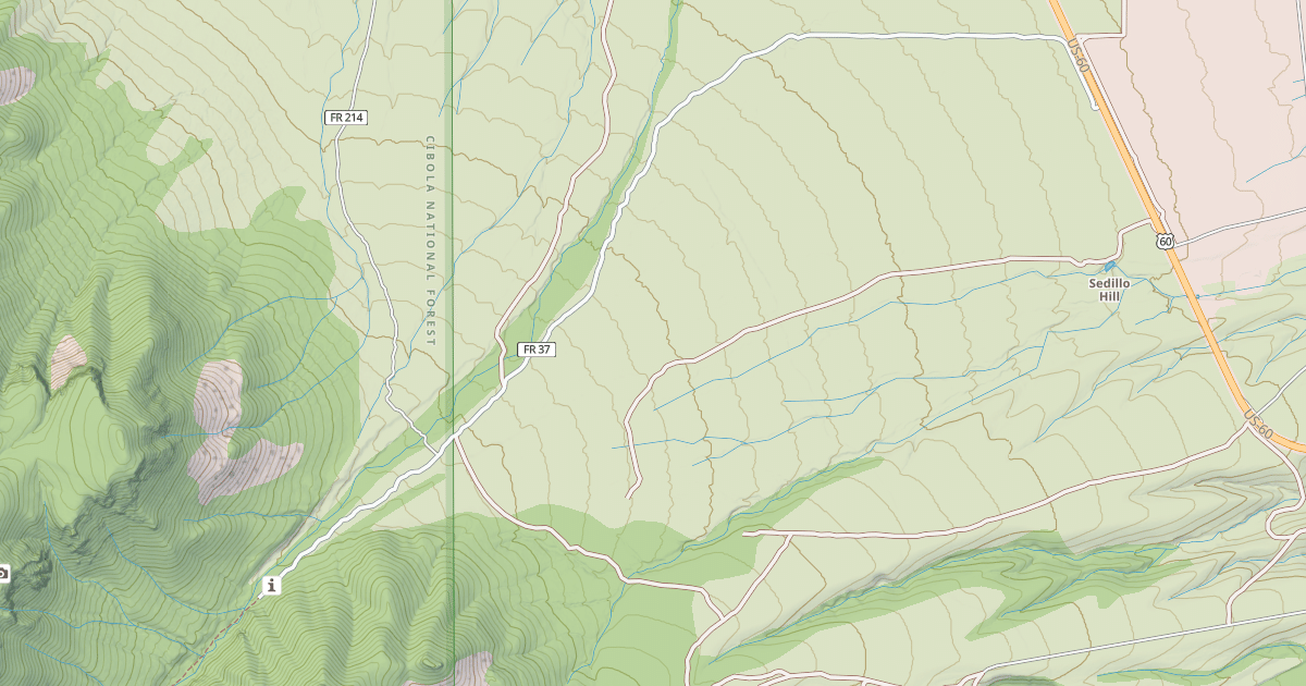 Map preview of SOUTH CANYON RD.