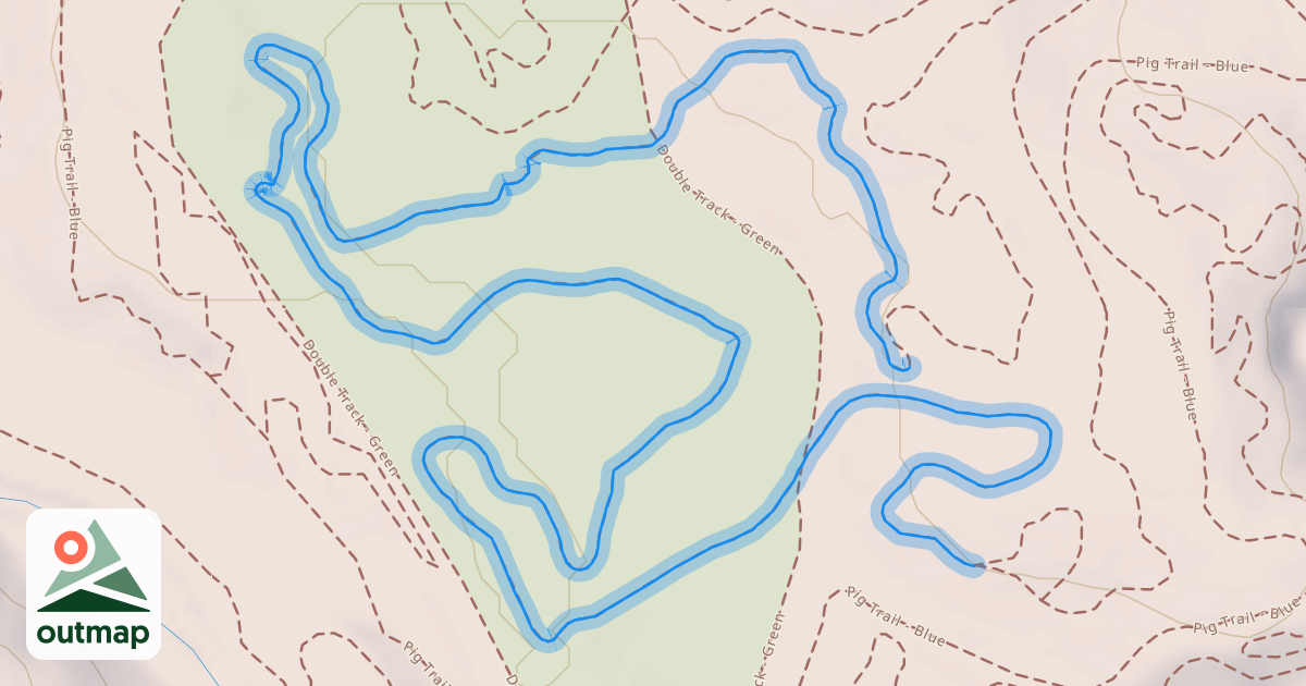 Map of Pig Trail - Blue