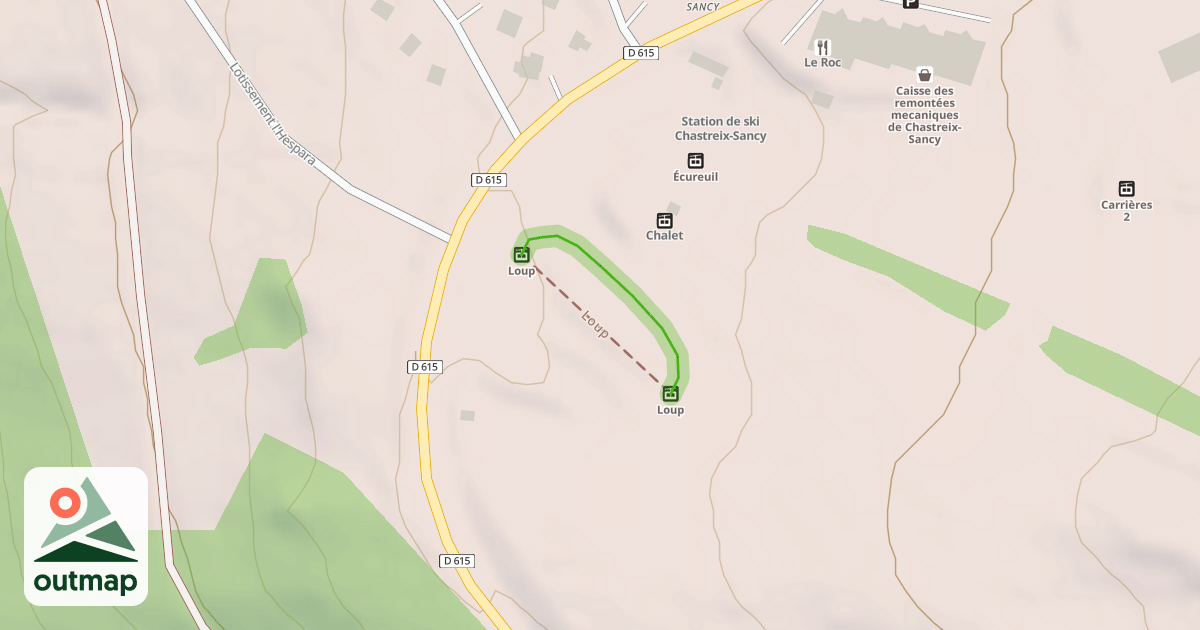 Map of Les Cabris