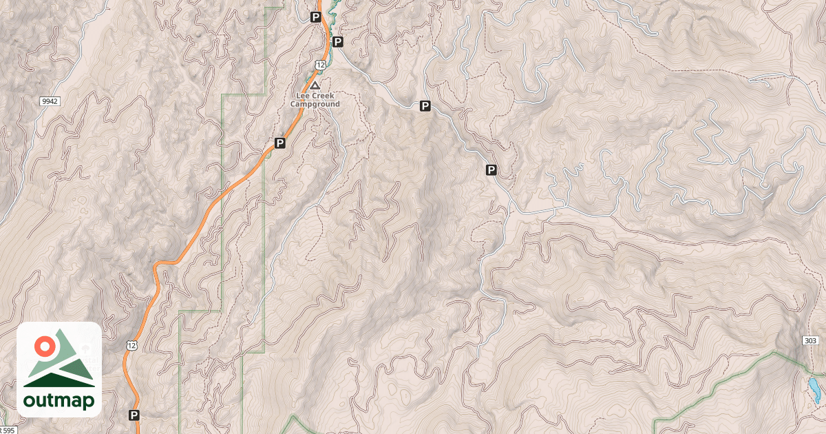 Map of East Fork Snowmobile Tr #1