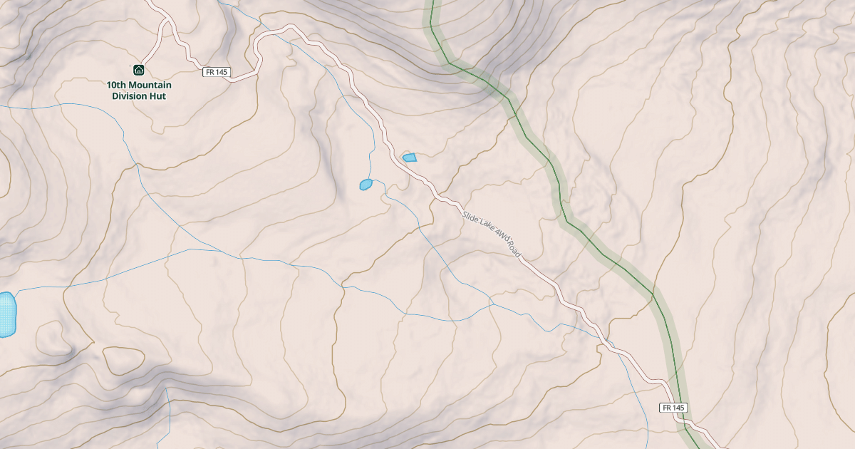 Map preview of SLIDE LAKE 4WD