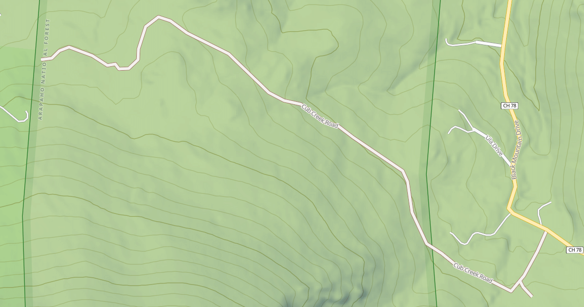 Map preview of CUB CREEK