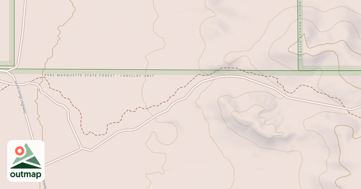 Map of Lincoln Hills Motorcycle Trail