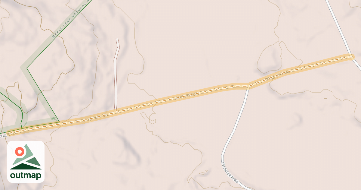 Map of Kings Hill Road