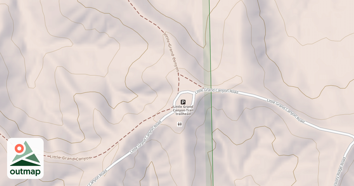 Map of LITTLE GRAND CANYON